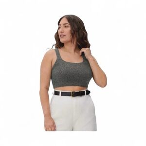 Everlane NWT Wool Blend Crop Tank Brami Women's Medium Grey
